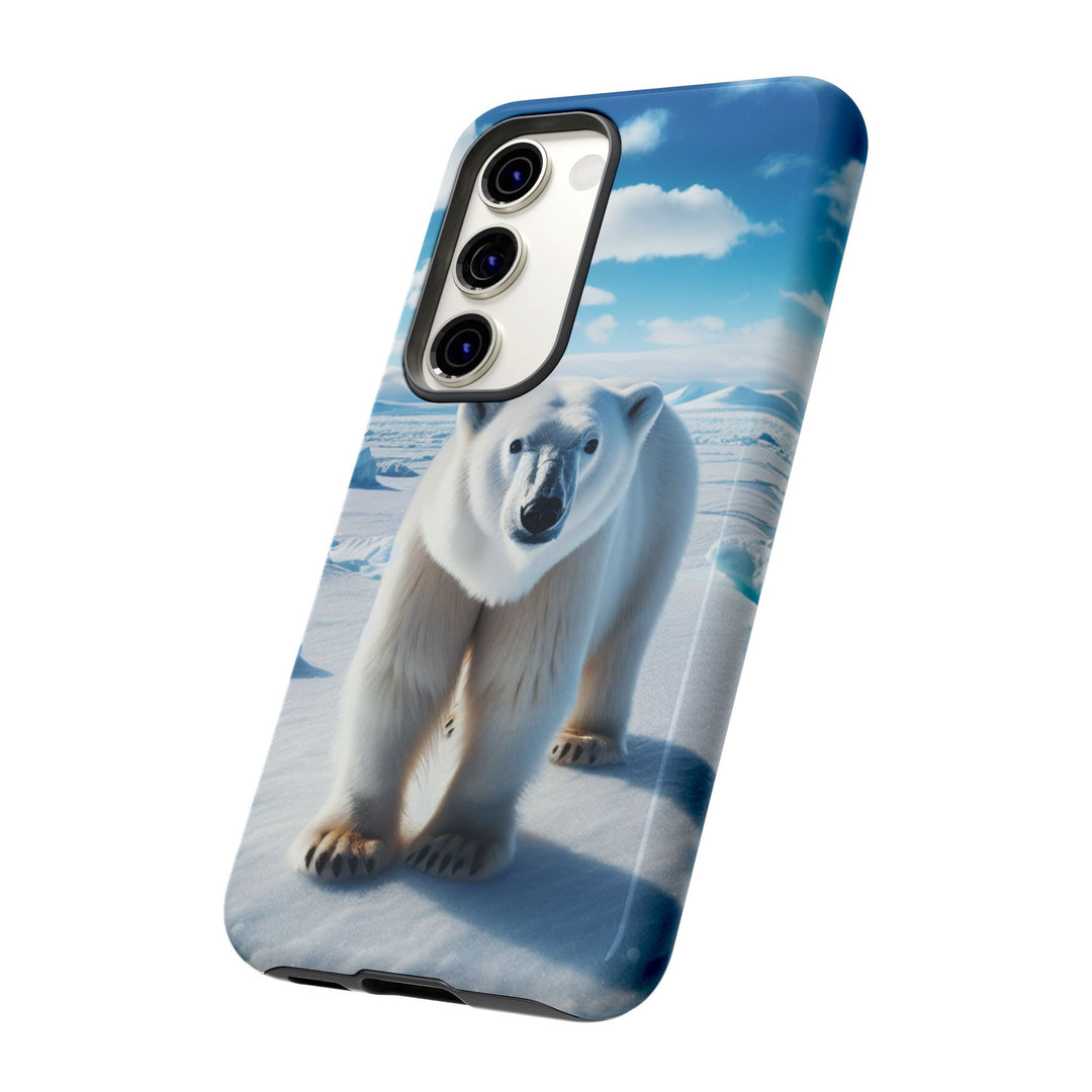 Polar Bear Tough Phone Case - Durable Protector with Arctic Design