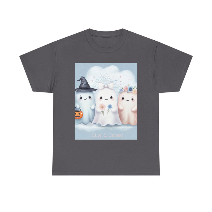 Cute Ghosts Unisex T-Shirt, Halloween Tee, Spooky Costume Shirt, Cute Kawaii Apparel, Gift for Ghost Lovers, Cozy Cotton Top