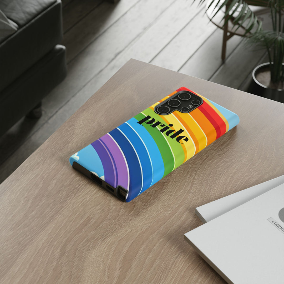 Pride Phone Case - Rainbow Gradient, LGBTQ+ Accessory, Colorful Phone Cover, Unique Gift for Pride Month, Phone Protection