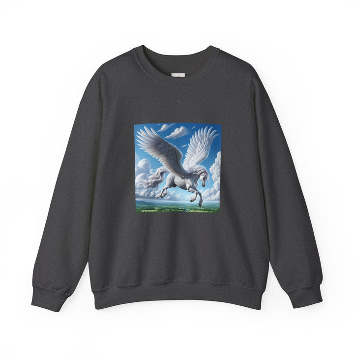 Mythical Pegasus Crewneck Sweatshirt, Cozy Unicorn Gift, Fantasy Apparel, Perfect for Fall, Unique Unisex Sweatshirt