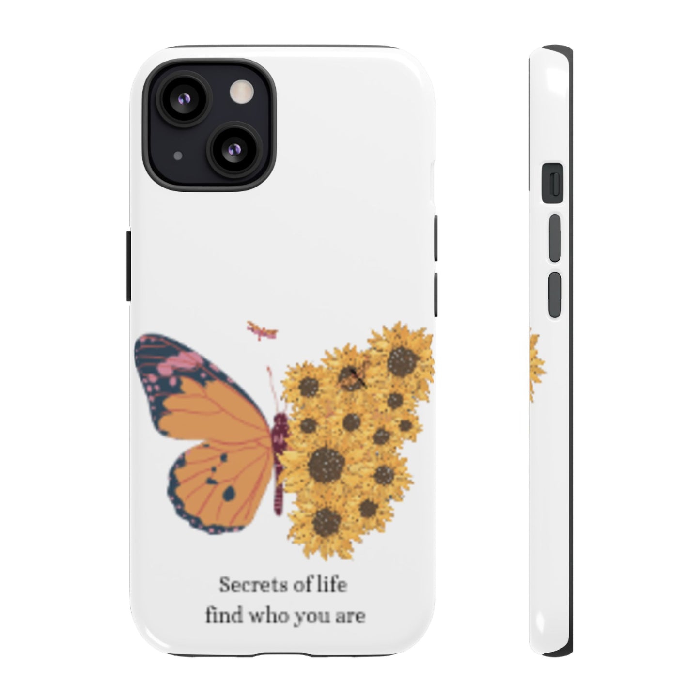 Butterfly & Sunflower Phone Case - "Secrets of Life" Design