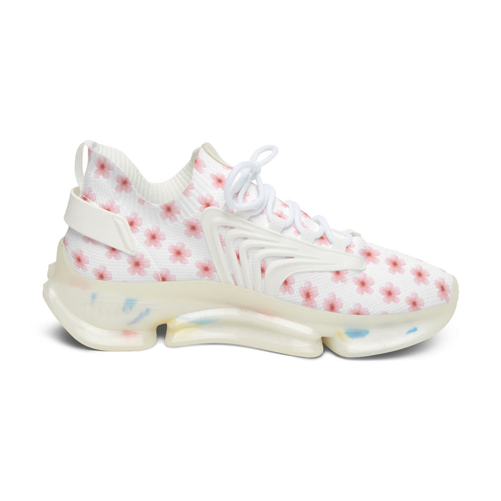 Women's Floral Mesh Sneakers - Lightweight Comfort for Active Lifestyle