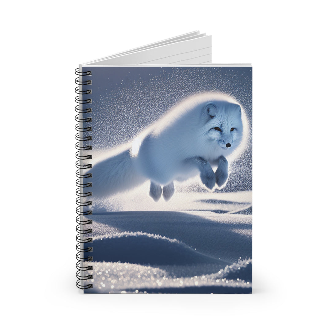 Arctic Fox Spiral Notebook - Ruled Pages | Perfect for Nature Lovers & Journaling