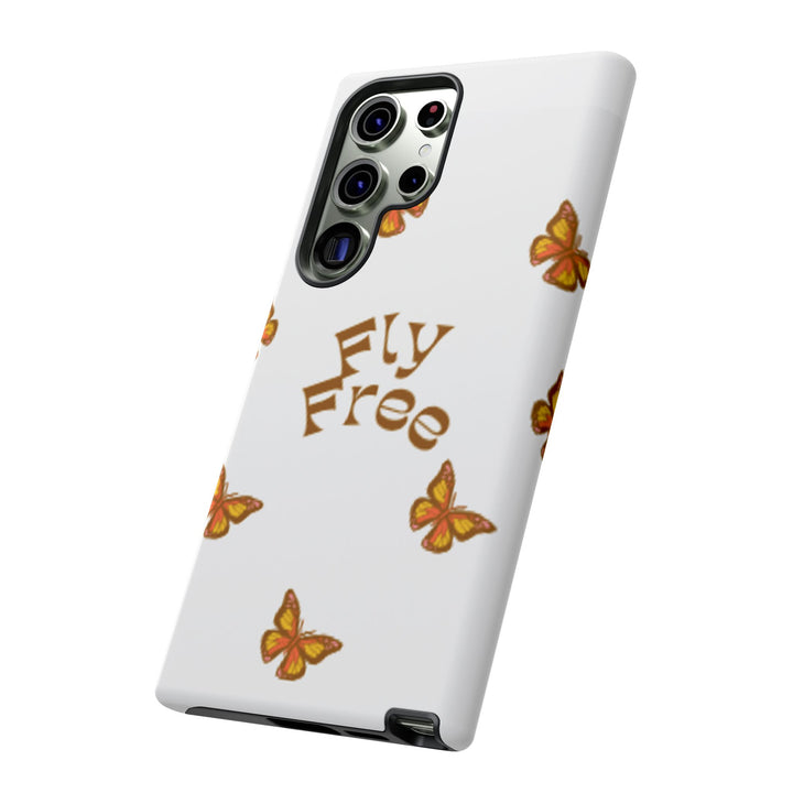 Stylish Phone Case | 'Fly Free' Butterfly Design | Unique Tough Cases