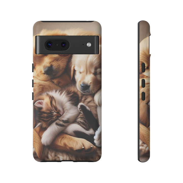 Cute Pets Phone Case - Adorable Dog and Cat Design for Animal Lovers