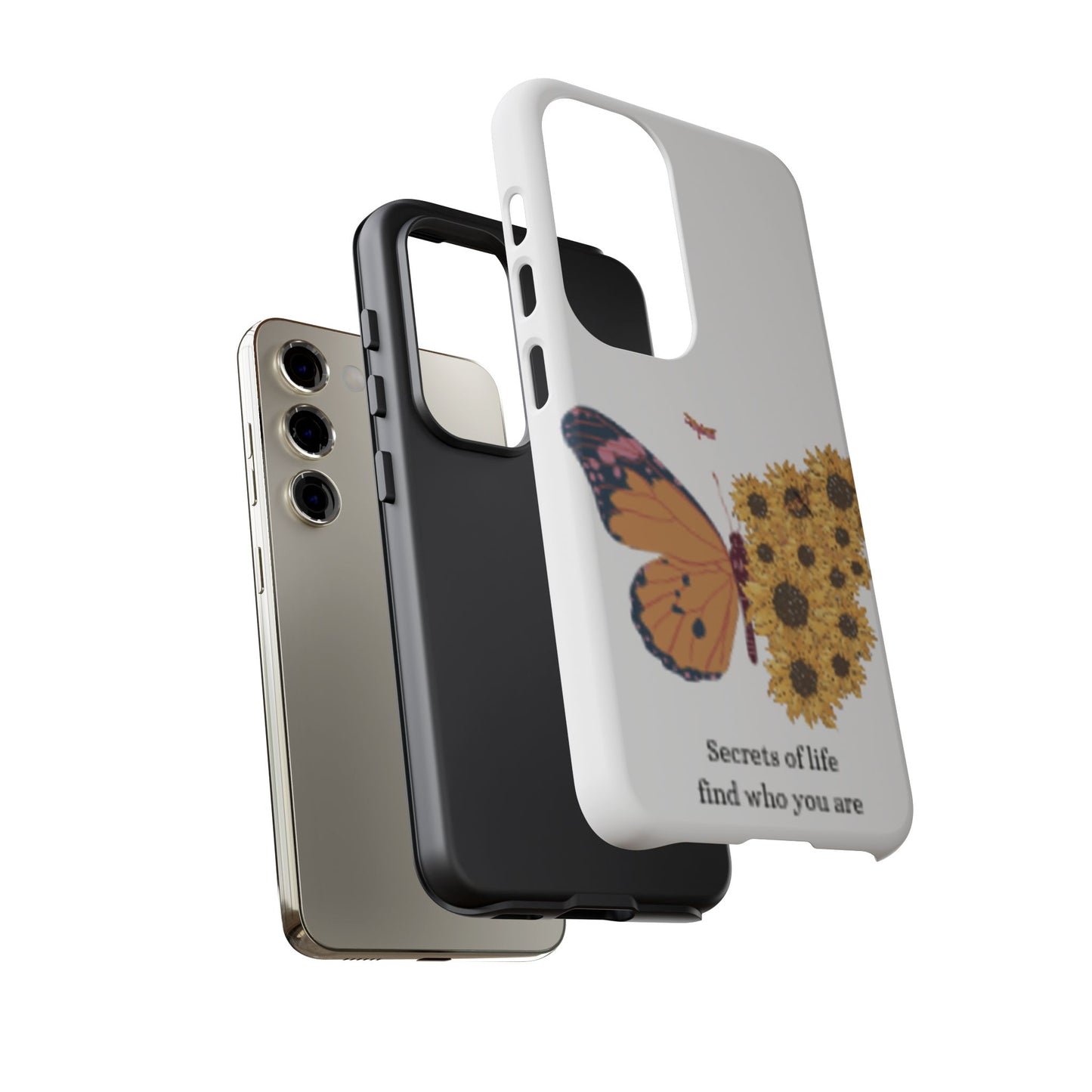 Butterfly & Sunflower Phone Case - "Secrets of Life" Design