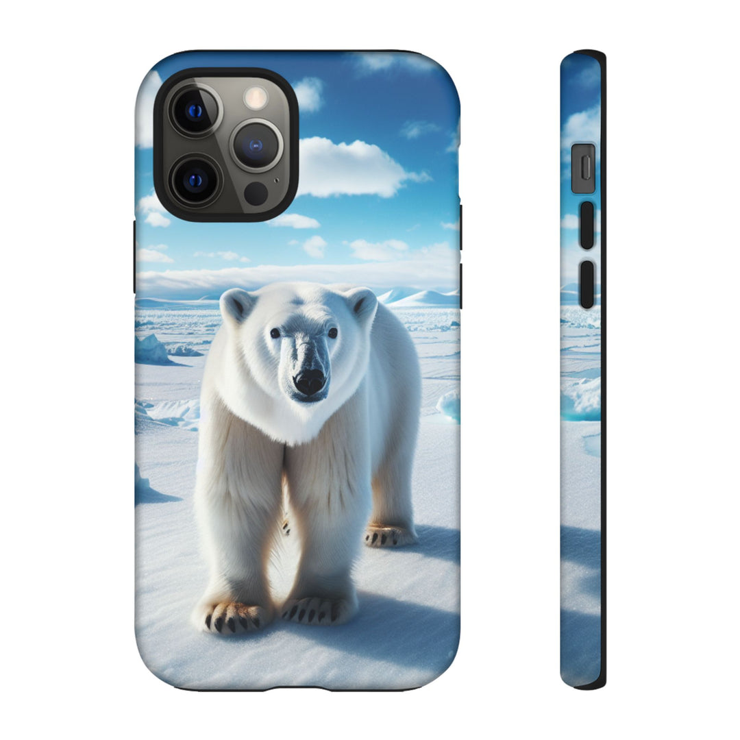 Polar Bear Tough Phone Case - Durable Protector with Arctic Design