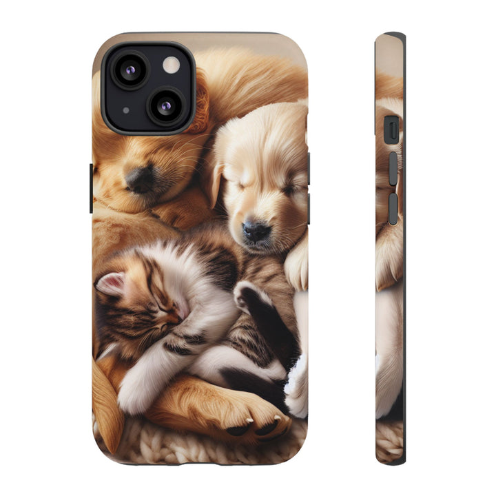 Cute Pets Phone Case - Adorable Dog and Cat Design for Animal Lovers