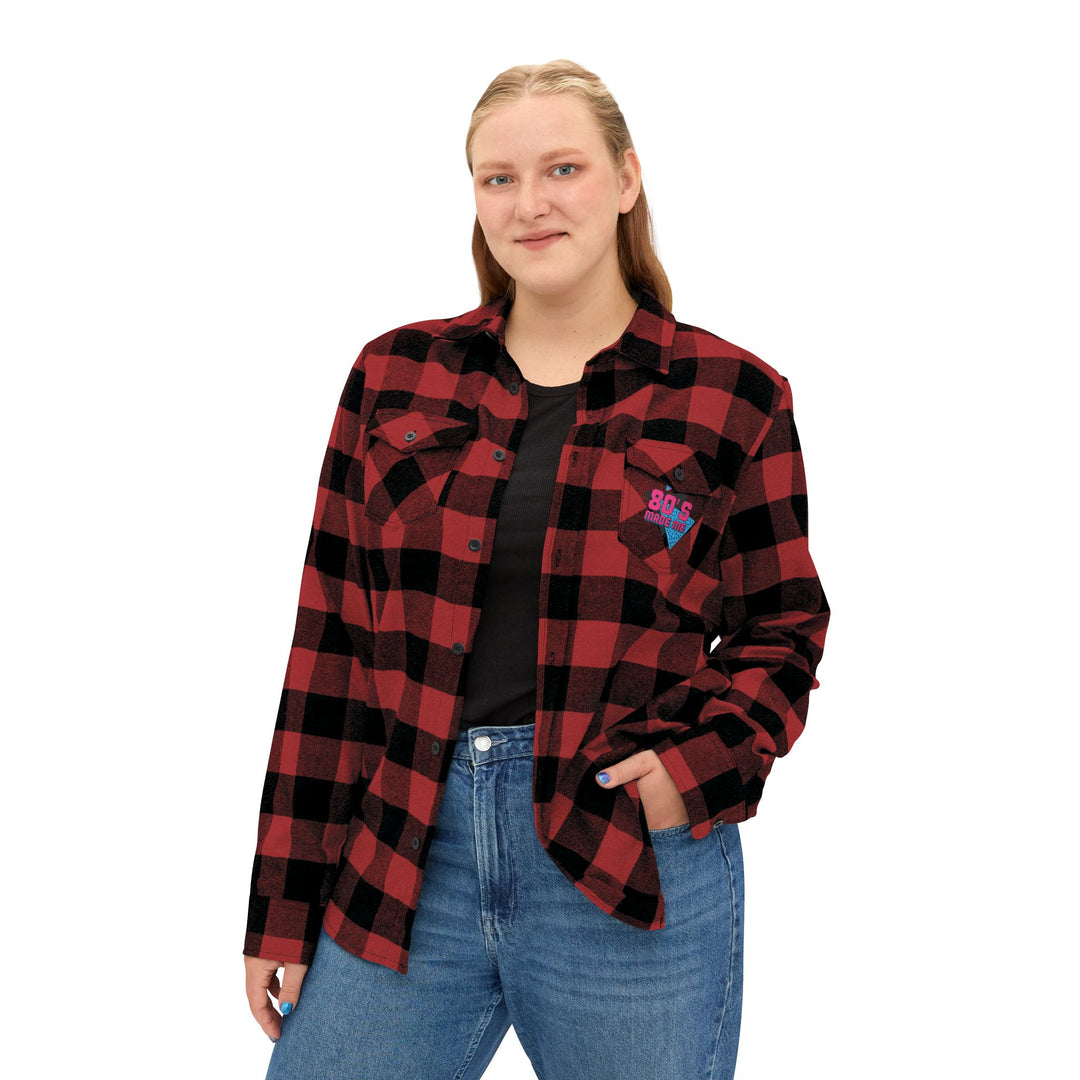 80s Inspired Unisex Flannel Shirt - Retro Cozy Casual Wear