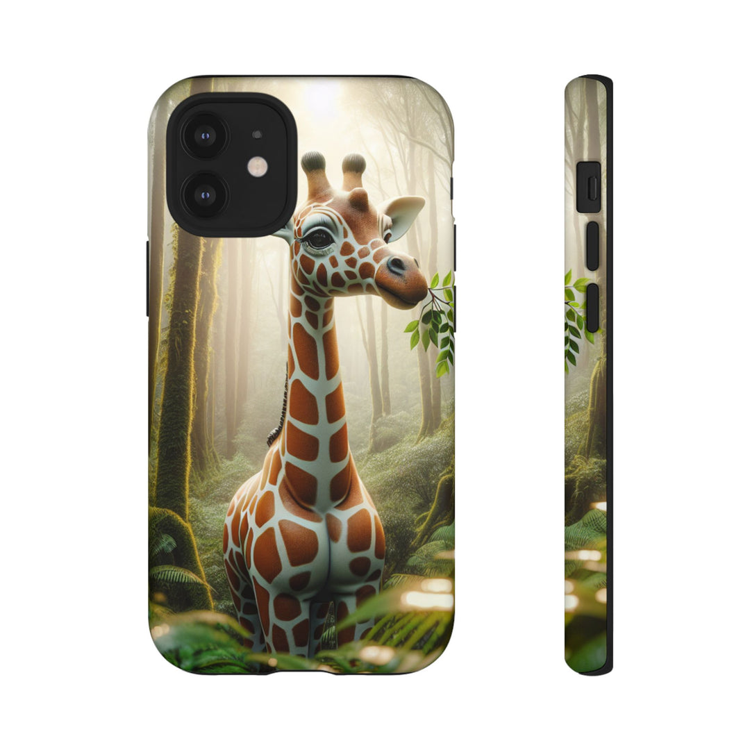 Giraffe Tough Phone Case - Cute Animal Design for Nature Lovers