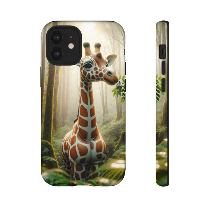 Giraffe Tough Phone Case - Cute Animal Design for Nature Lovers
