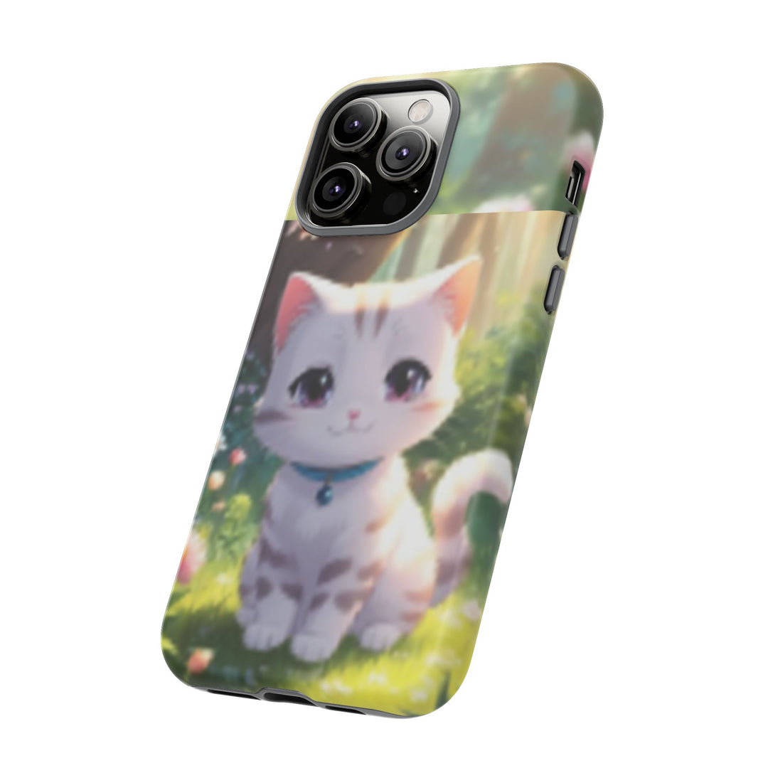 Cute Ai Cat Phone Case - Tough Protection with Floral Design for Cat Lovers