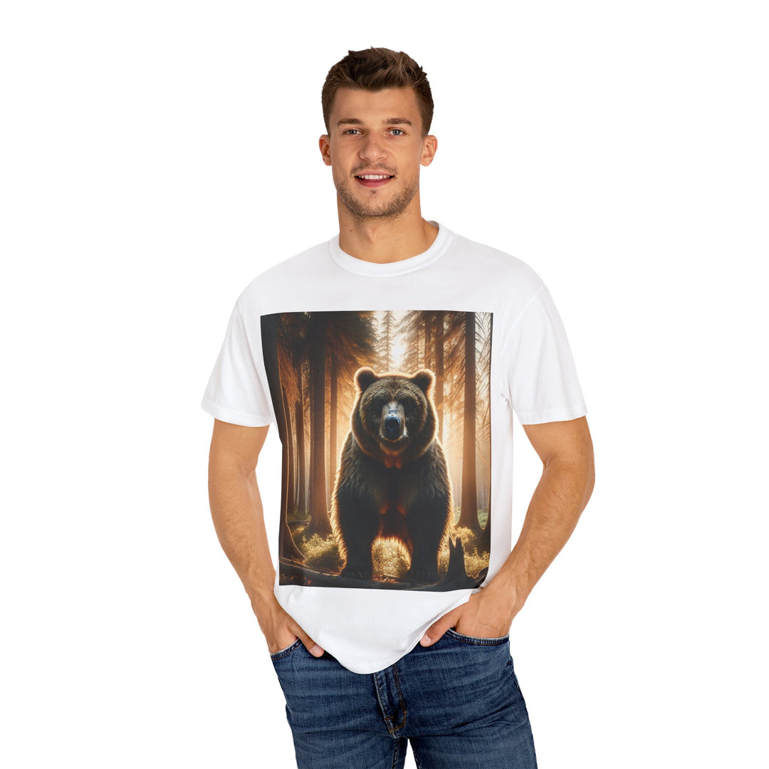 Nature-Inspired Bear Graphic Unisex T-Shirt