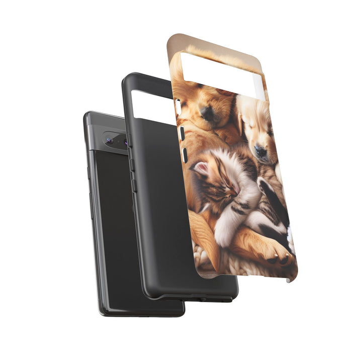 Cute Pets Phone Case - Adorable Dog and Cat Design for Animal Lovers