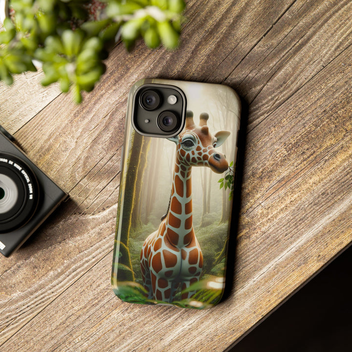 Giraffe Tough Phone Case - Cute Animal Design for Nature Lovers