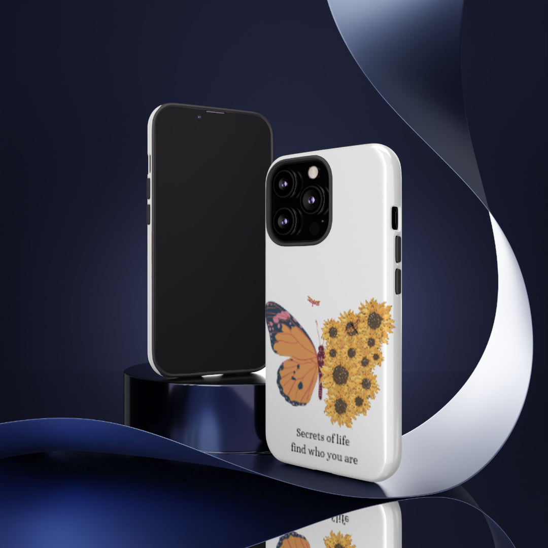 Butterfly & Sunflower Phone Case - "Secrets of Life" Design