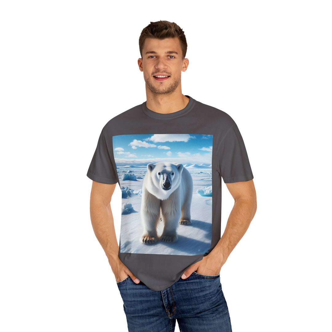 Polar Bear Graphic Unisex Garment-Dyed T-Shirt