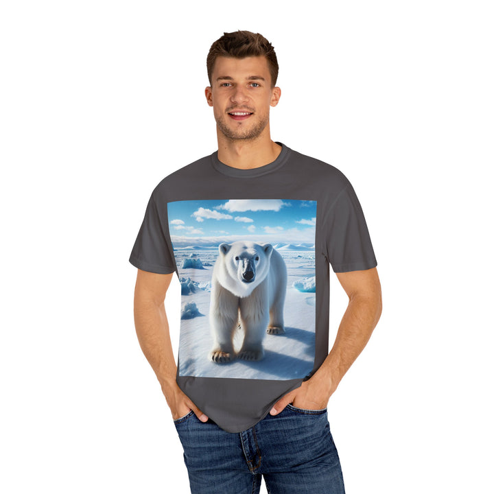 Polar Bear Graphic Unisex Garment-Dyed T-Shirt