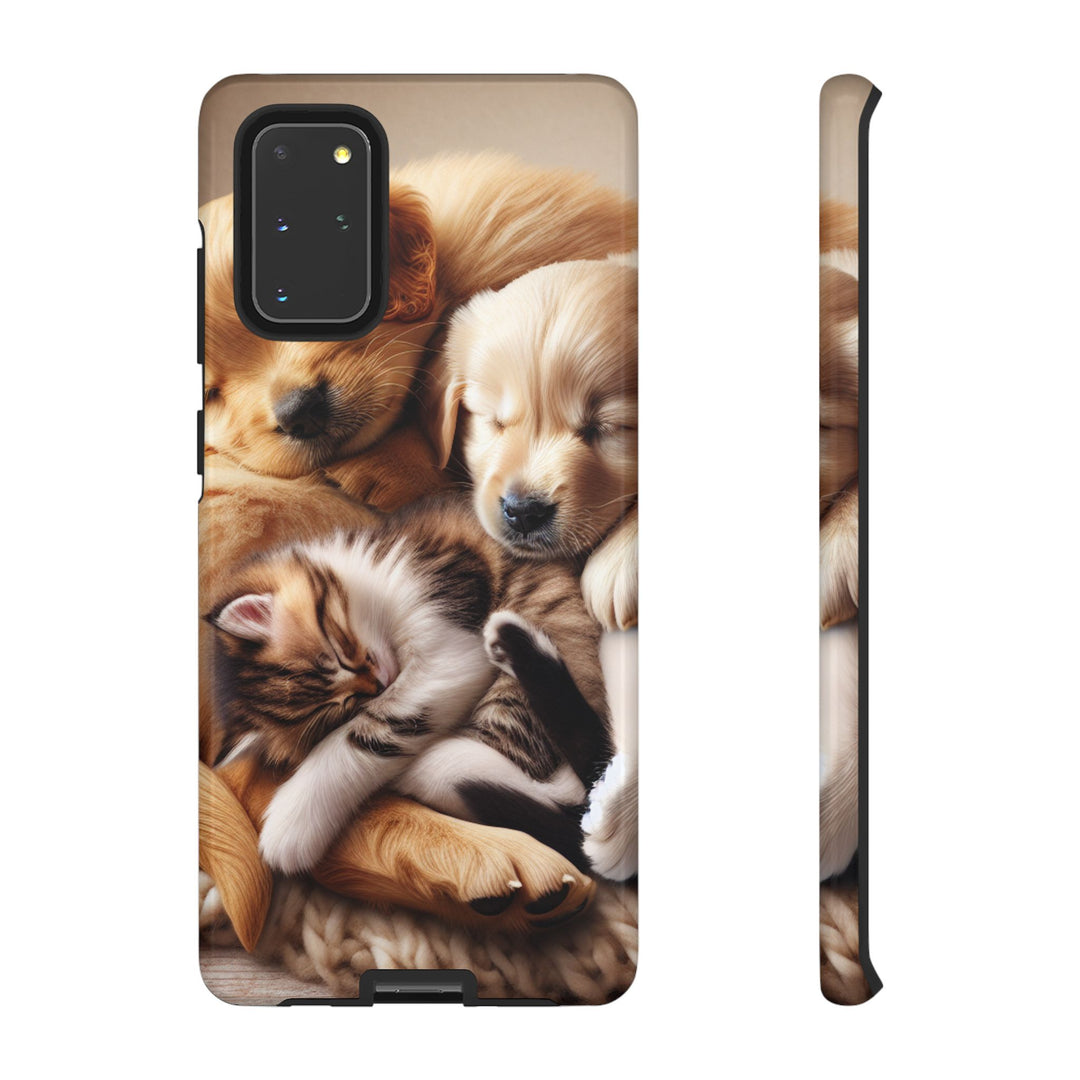 Cute Pets Phone Case - Adorable Dog and Cat Design for Animal Lovers