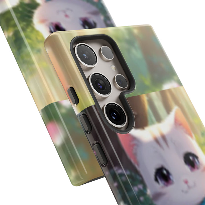 Cute Ai Cat Phone Case - Tough Protection with Floral Design for Cat Lovers