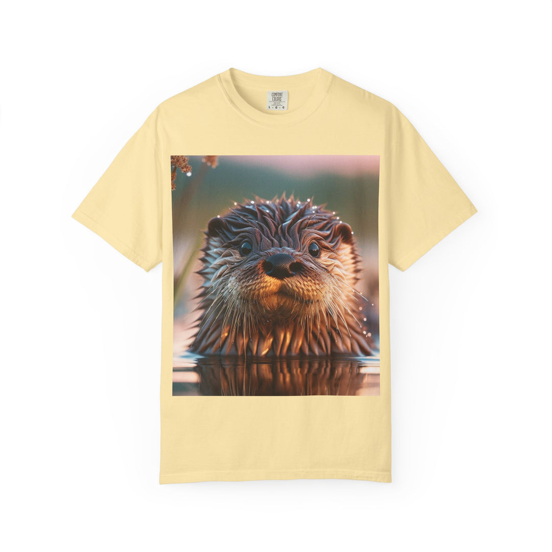 Whimsical Otter Unisex Garment-Dyed T-Shirt - Perfect for Nature Lovers