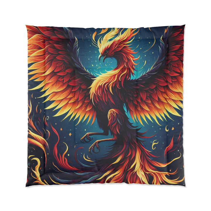 Phoenix Fire Comforter - Cozy Bedding for Fantasy Lovers, Bohemian Decor, Gift for Home, Vibrant Bedroom Accent, Gorgeous Throw Blanket