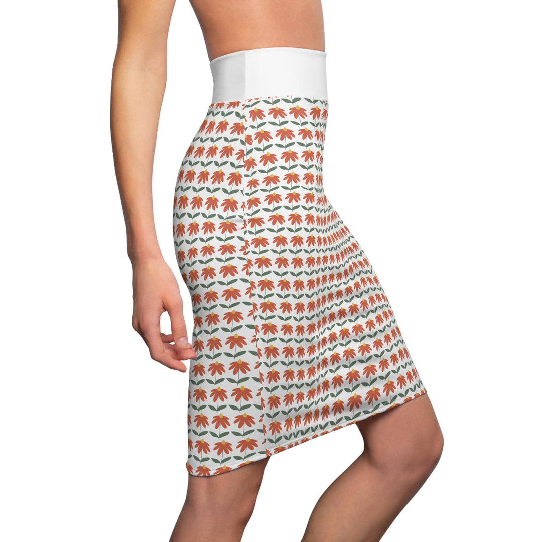 Floral Print Women's Pencil Skirt – Stylish & Comfortable for Any Occasion