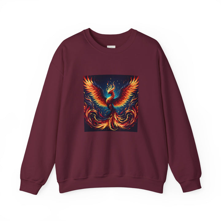Fiery Phoenix Sweatshirt - Cozy Unisex Crewneck, Gift for Art Lovers