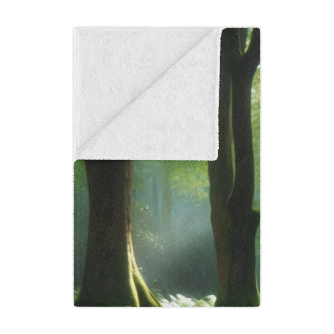 Forest Fox Minky Blanket - Comforting Wildlife Fleece Throw for Cozy Evenings