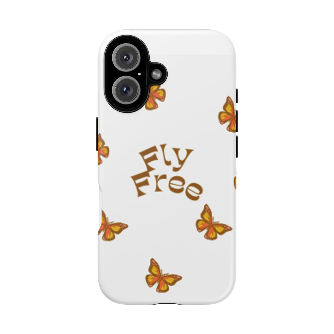 Stylish Phone Case | 'Fly Free' Butterfly Design | Unique Tough Cases