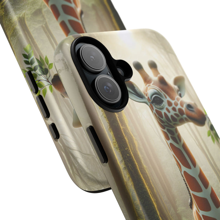 Giraffe Tough Phone Case - Cute Animal Design for Nature Lovers