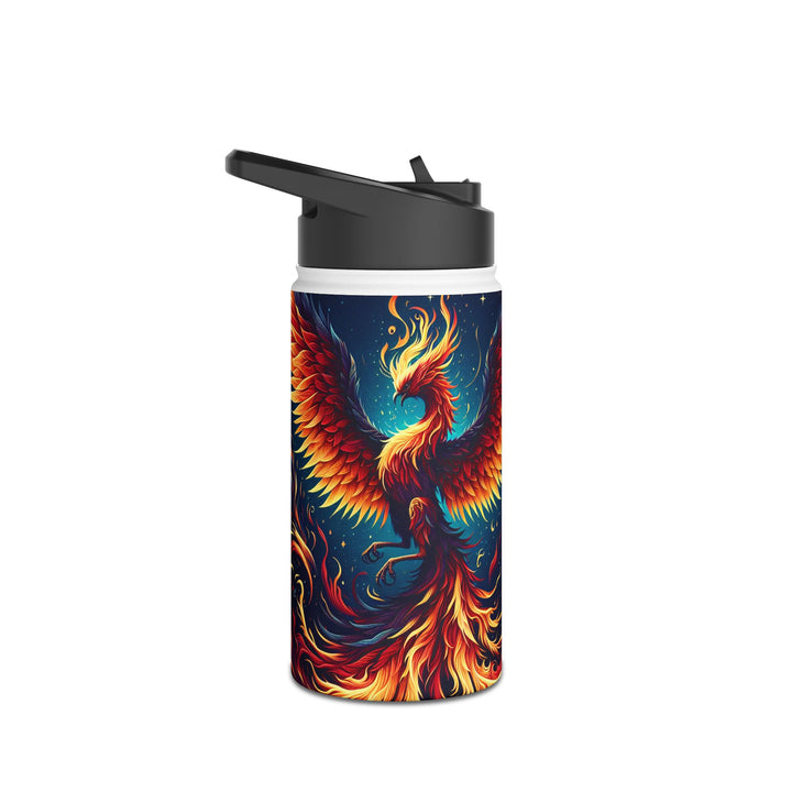 Phoenix Fire Stainless Steel Water Bottle – Inspirational Design for Adventurers