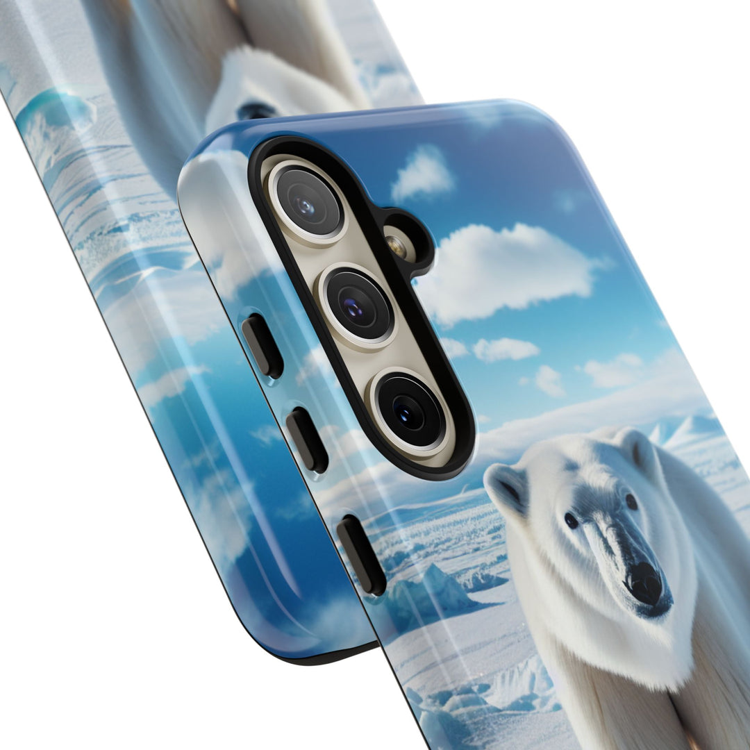 Polar Bear Tough Phone Case - Durable Protector with Arctic Design