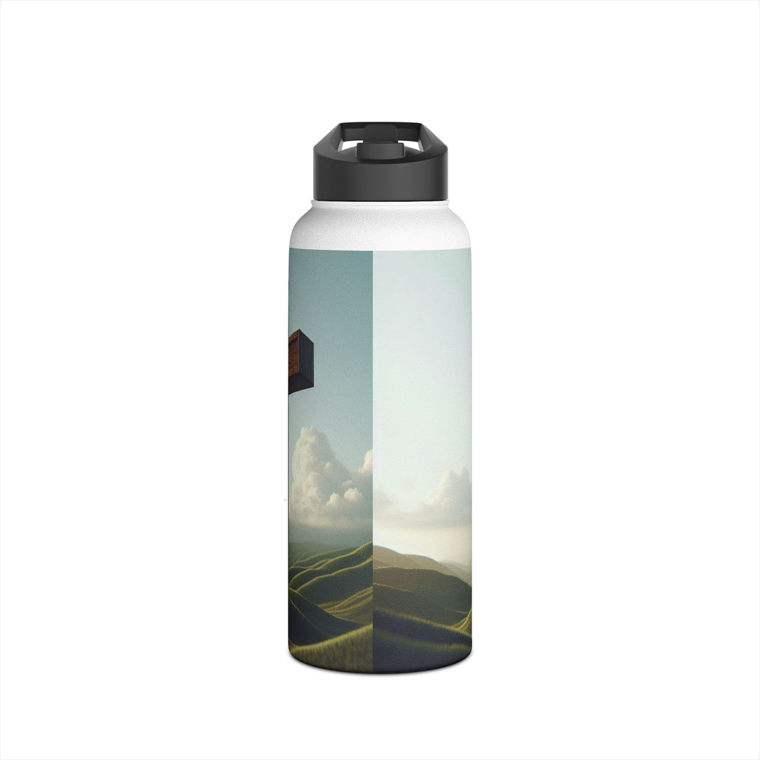 Inspirational Stainless Steel Water Bottle with Cross Design, Eco-Friendly Hydration, Travel Mug, Fitness Gift, Christian Accessories