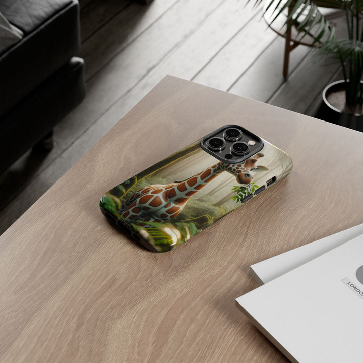 Giraffe Tough Phone Case - Cute Animal Design for Nature Lovers