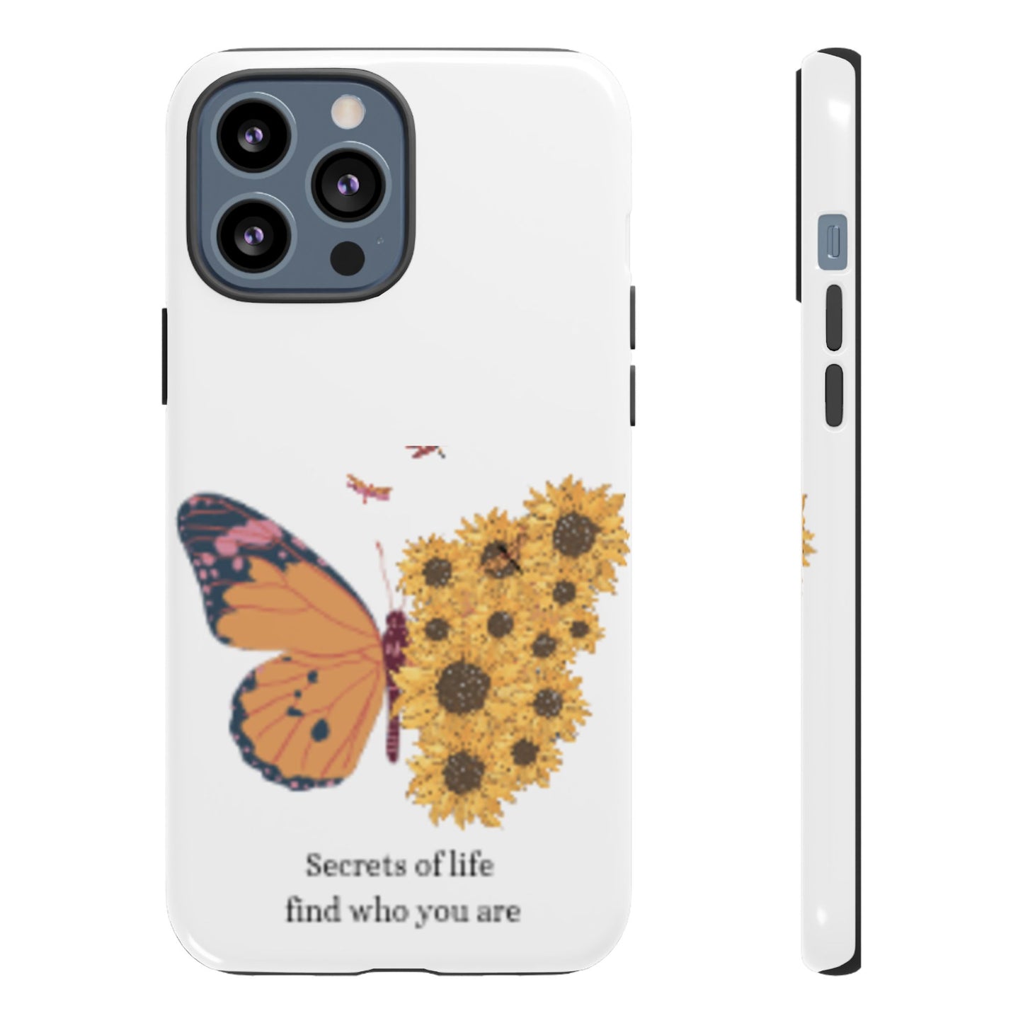 Butterfly & Sunflower Phone Case - "Secrets of Life" Design