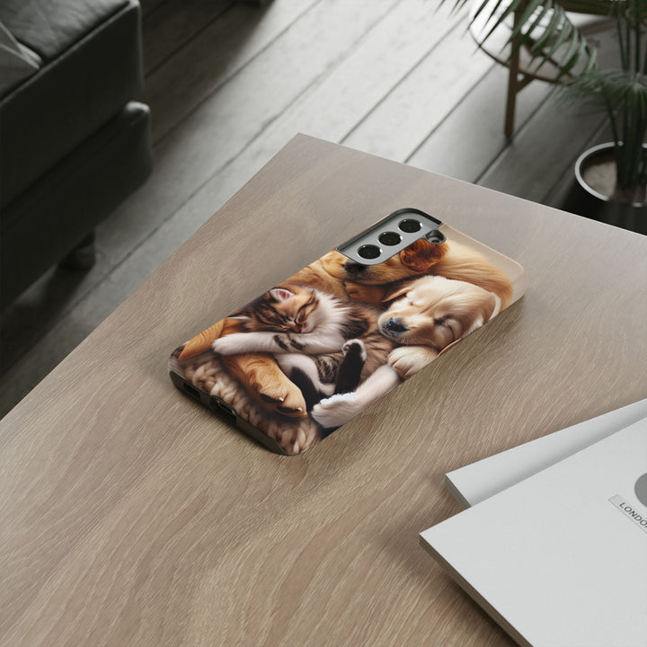 Cute Pets Phone Case - Adorable Dog and Cat Design for Animal Lovers
