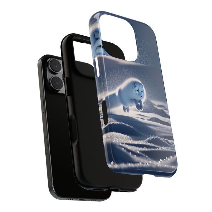 Cute Arctic Fox Phone Case – Tough Protective Cover for Animal Lovers