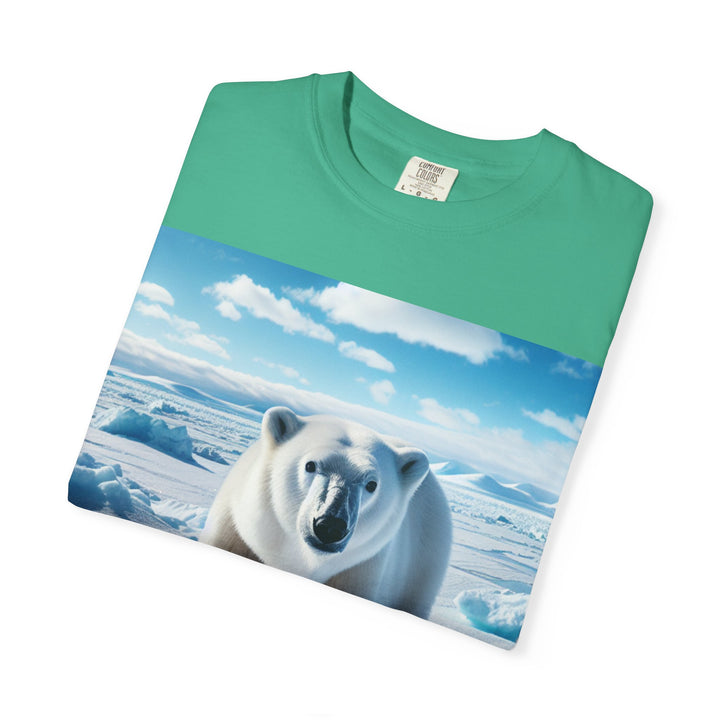 Polar Bear Graphic Unisex Garment-Dyed T-Shirt