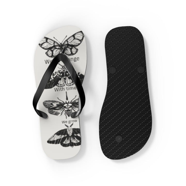 Inspirational Butterfly Flip Flops - Embrace Change and Growth