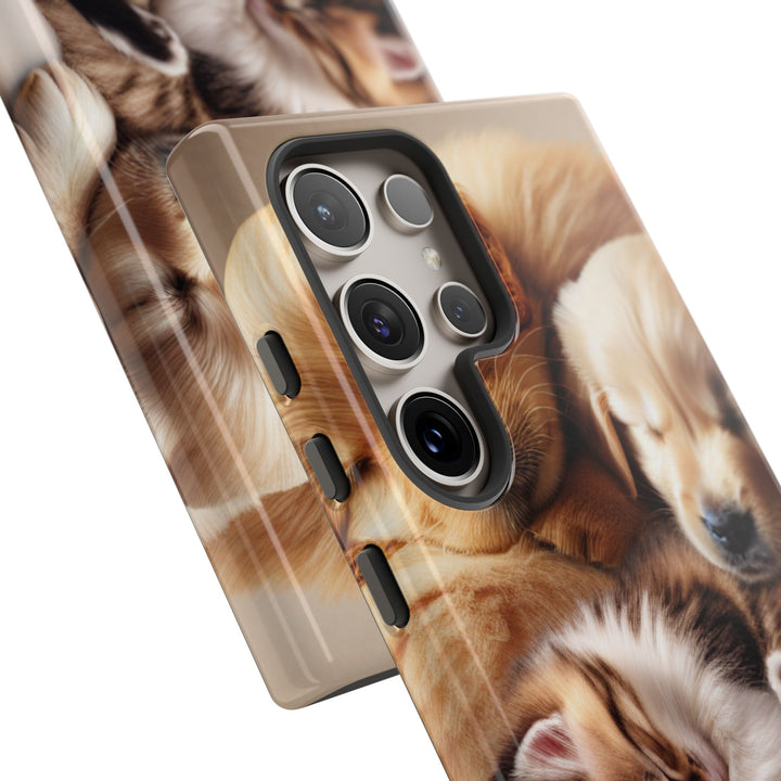 Cute Pets Phone Case - Adorable Dog and Cat Design for Animal Lovers