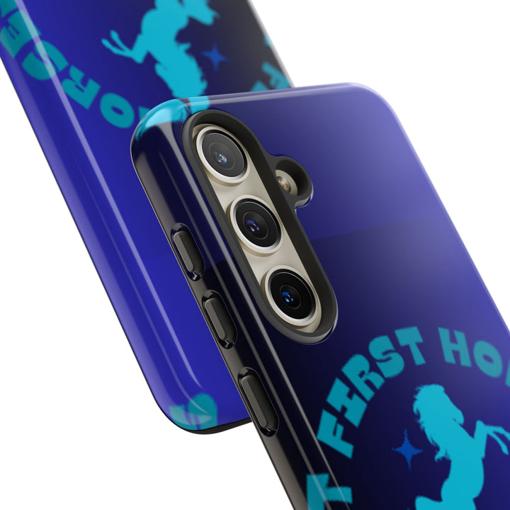 But First Horses Phone Case – Durable Tough Case for Horse Lovers