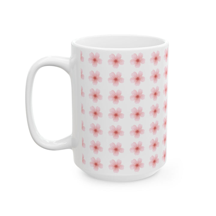 Blossom Print Ceramic Mug | Floral Coffee Cup | 11oz & 15oz