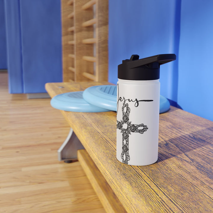 Stylish Stainless Steel Water Bottle, Travel Hydration Container, Eco-Friendly Sports Flask, Gift for Adventurers, Daily Use Water Jug