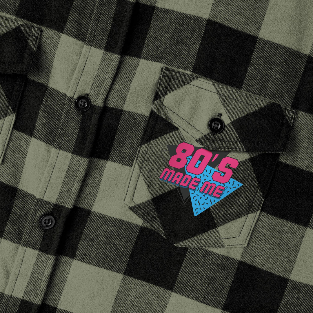 80s Inspired Unisex Flannel Shirt - Retro Cozy Casual Wear