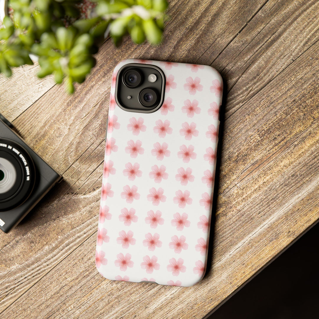 Cherry Blossom Tough Phone Case - Floral Design for Spring & Summer