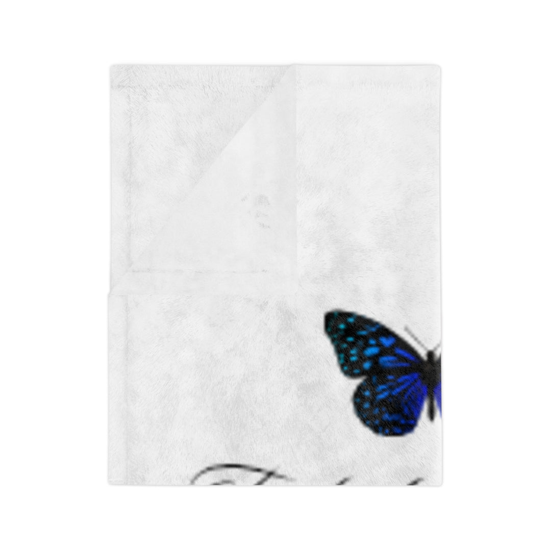 Inspirational Butterfly Microfiber Blanket – Cozy Velveteen Throw for Home Decor and Gifts