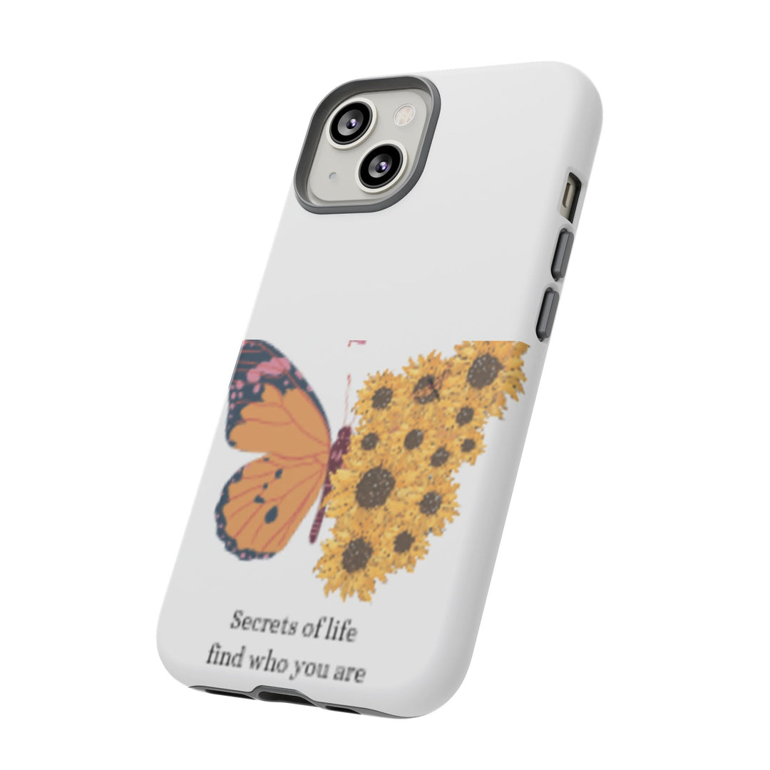 Butterfly & Sunflower Phone Case - "Secrets of Life" Design