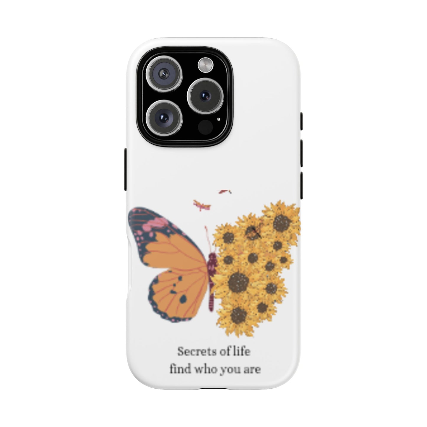 Butterfly & Sunflower Phone Case - "Secrets of Life" Design