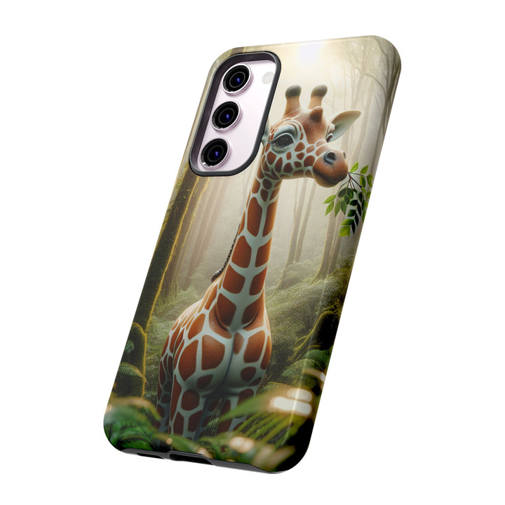Giraffe Tough Phone Case - Cute Animal Design for Nature Lovers